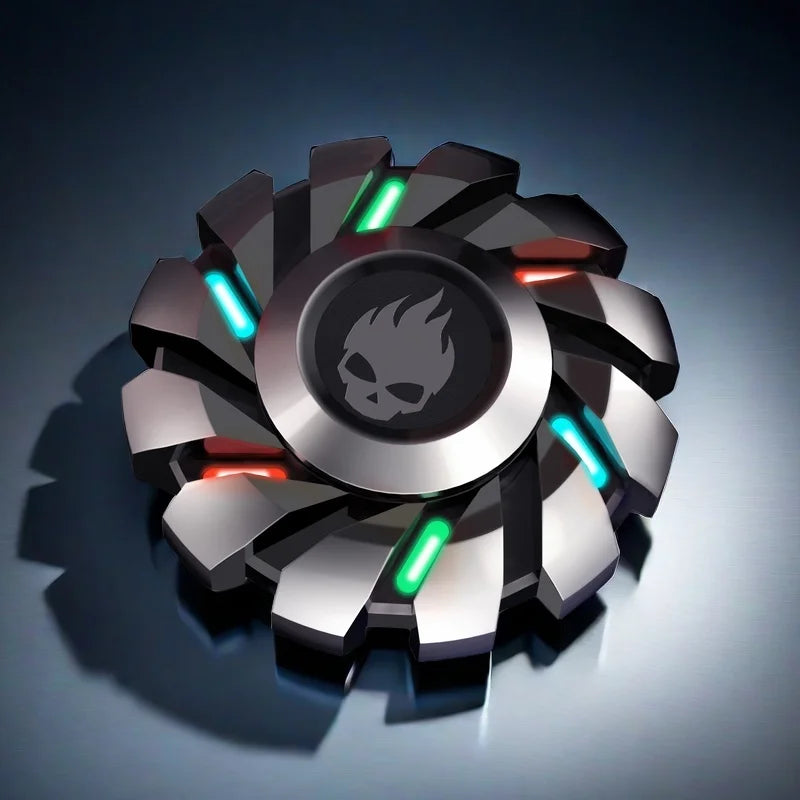 Fidget Spinner Metal Luminous EDC Rainbow Stress Toy - Tophatter Daily Deals