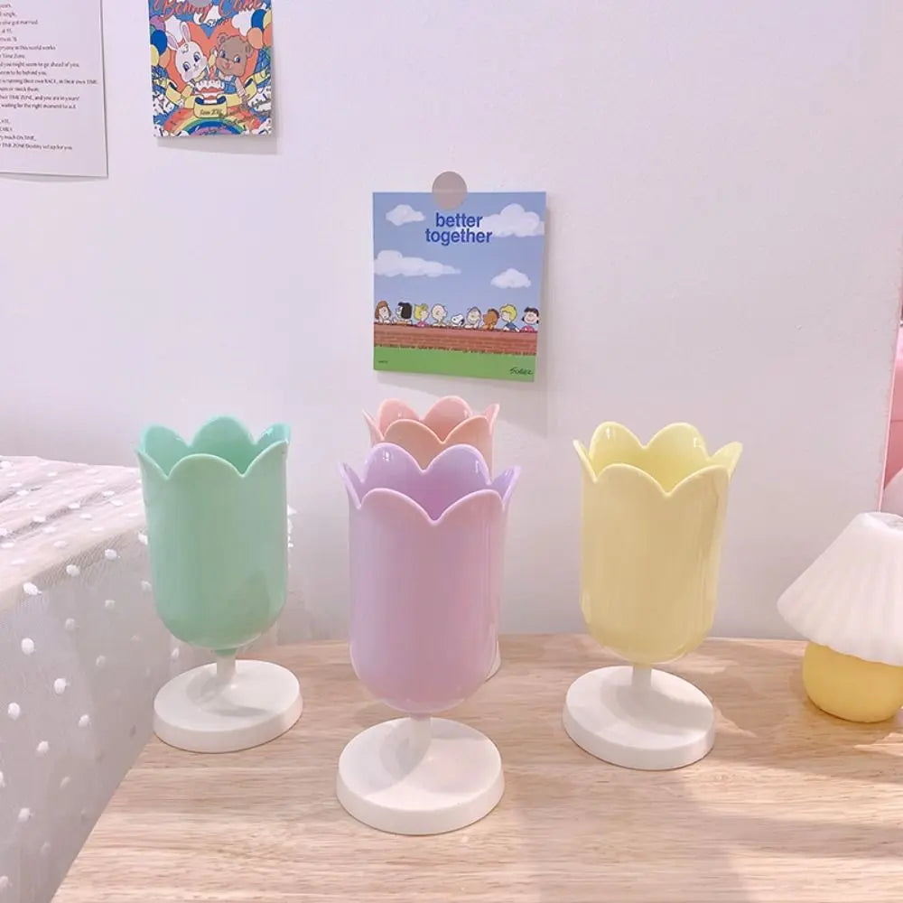 Tulip Pen Pot Holder Stationery Container Flowers - Tophatter Daily Deals