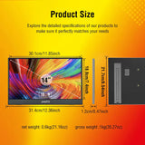 Portable Monitor 14.1 Inch Touch IPS HDR10 Second Screen - Tophatter Daily Deals