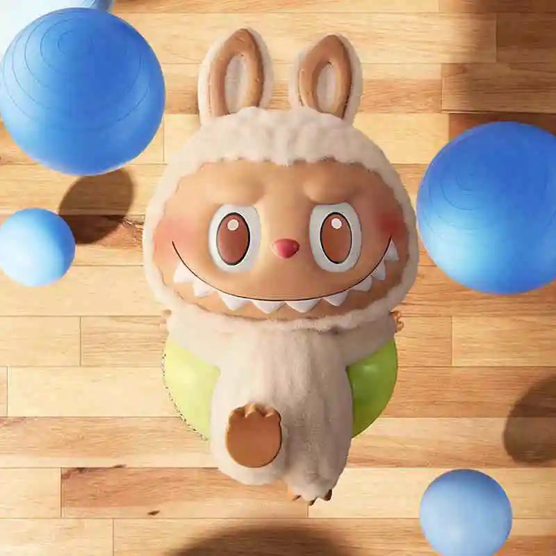 Genuine Pop Mart Labubu The Monsters Lazy Yoga Series Figures Lay Down Mythical - Tophatter Daily Deals