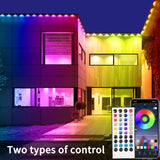 LED Eaves Lights Waterproof Remote Controlled Outdoor - Tophatter Daily Deals