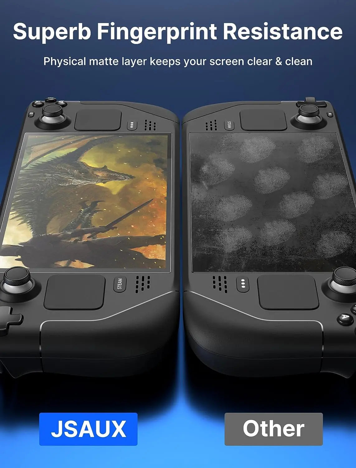 Steam Deck OLED Matte Screen Protector 2Pack Anti Glare Kit - Tophatter Daily Deals