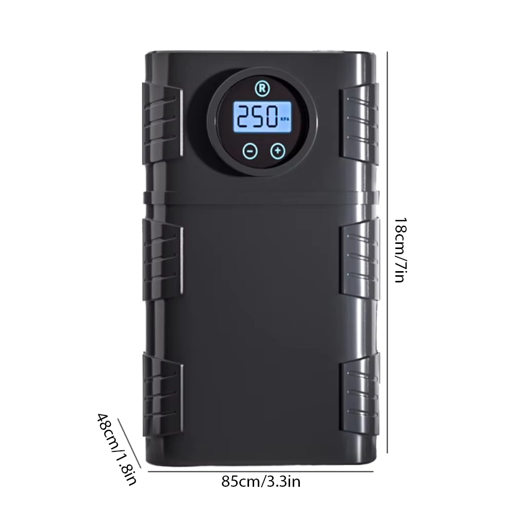 Portable 120 PSI Cordless Air Compressor – Tire Inflator for Car, Bike & Motorcycle Automotive - Tophatter Daily Deals