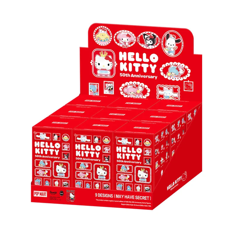 Genuine Pop Mart Sanrio Characters Hello Kitty 50th Anniversary Series Figures Blind Box Full Set of 9 Boxes Anime - Tophatter Daily Deals