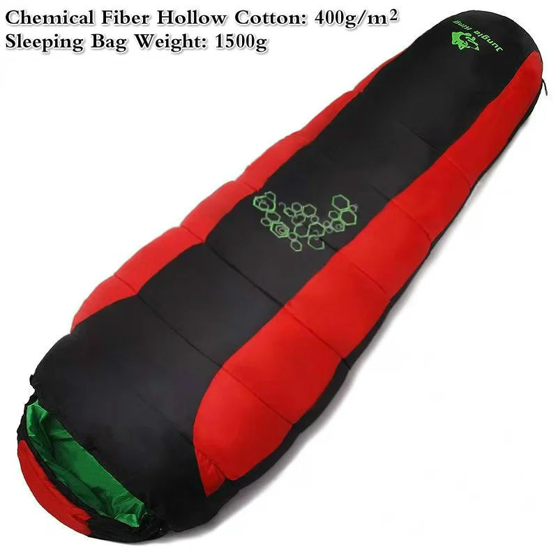 Thickened Four-Hole Cotton Sleeping Bag Red Sleeping Bags - Tophatter Daily Deals