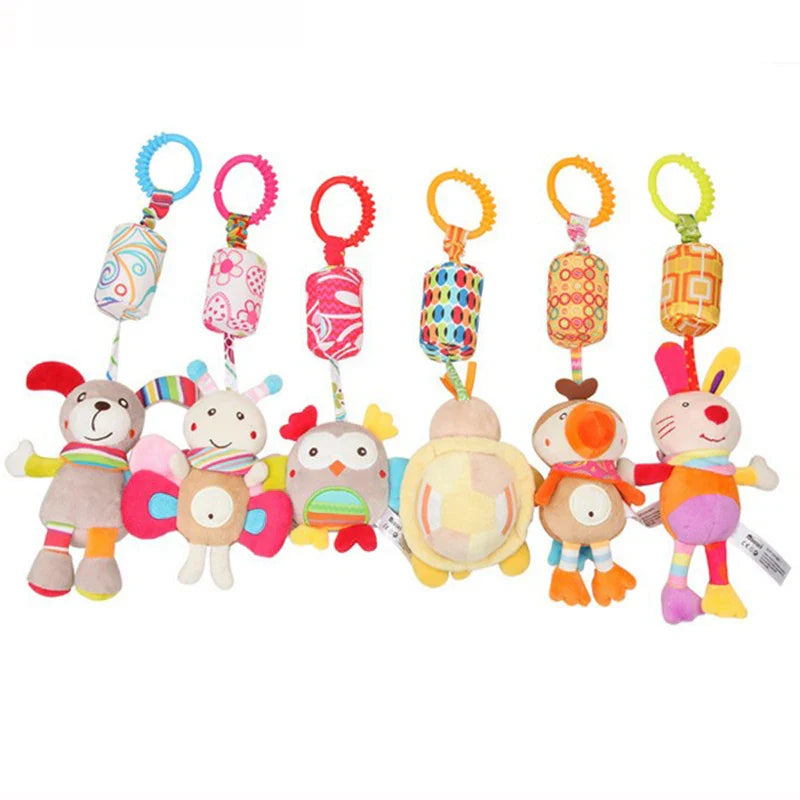 Baby Rattle Hanging Plush Toy Newborn Sensory Toys Gift - Tophatter Daily Deals