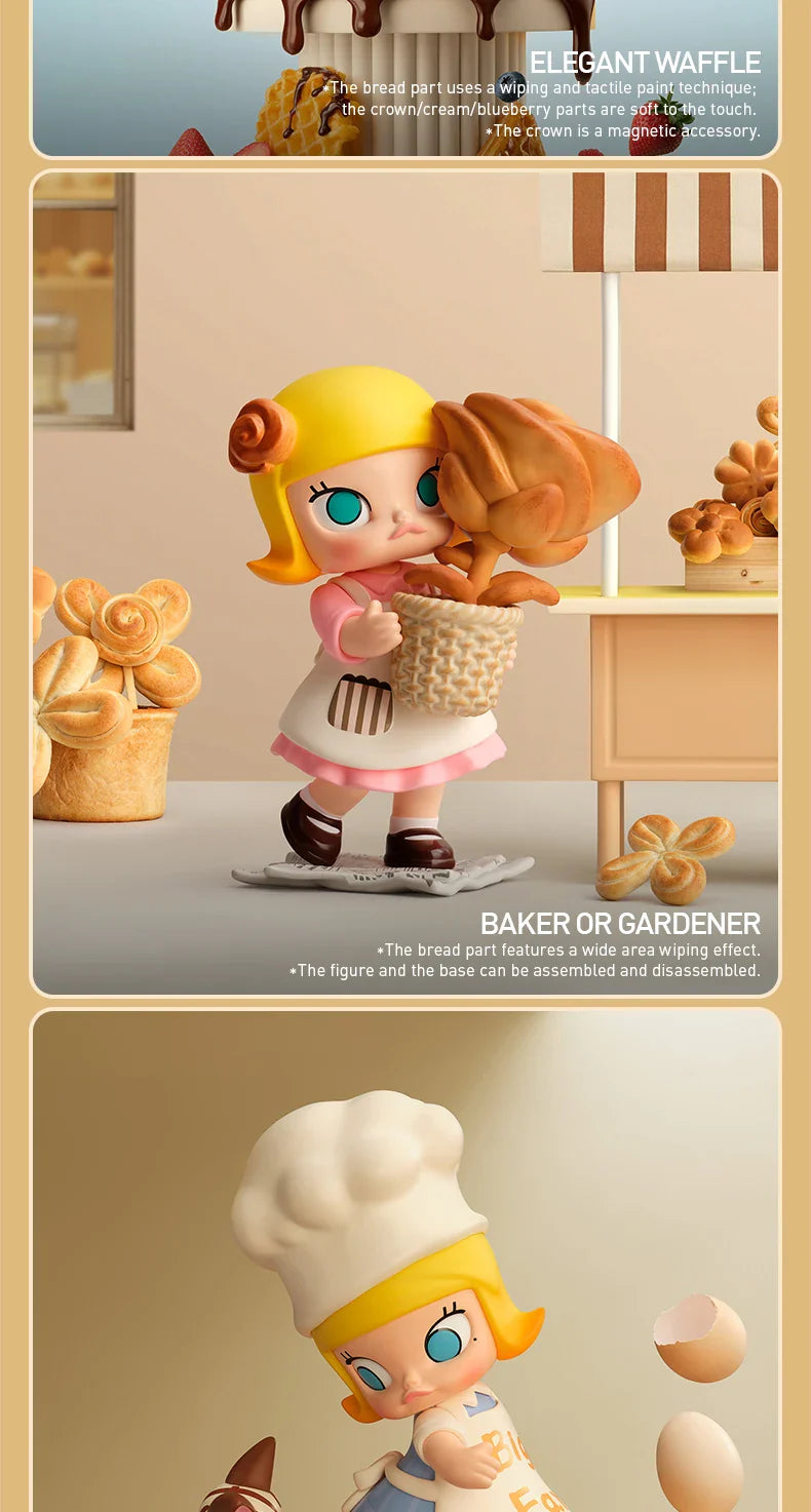 Genuine Pop Mart Molly Carb-Lover Series Figures Blind Box Food - Tophatter Daily Deals