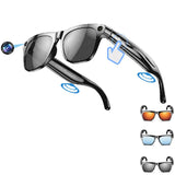 Smart AI Camera Glasses Bluetooth Call Voice Assistant - Tophatter Daily Deals