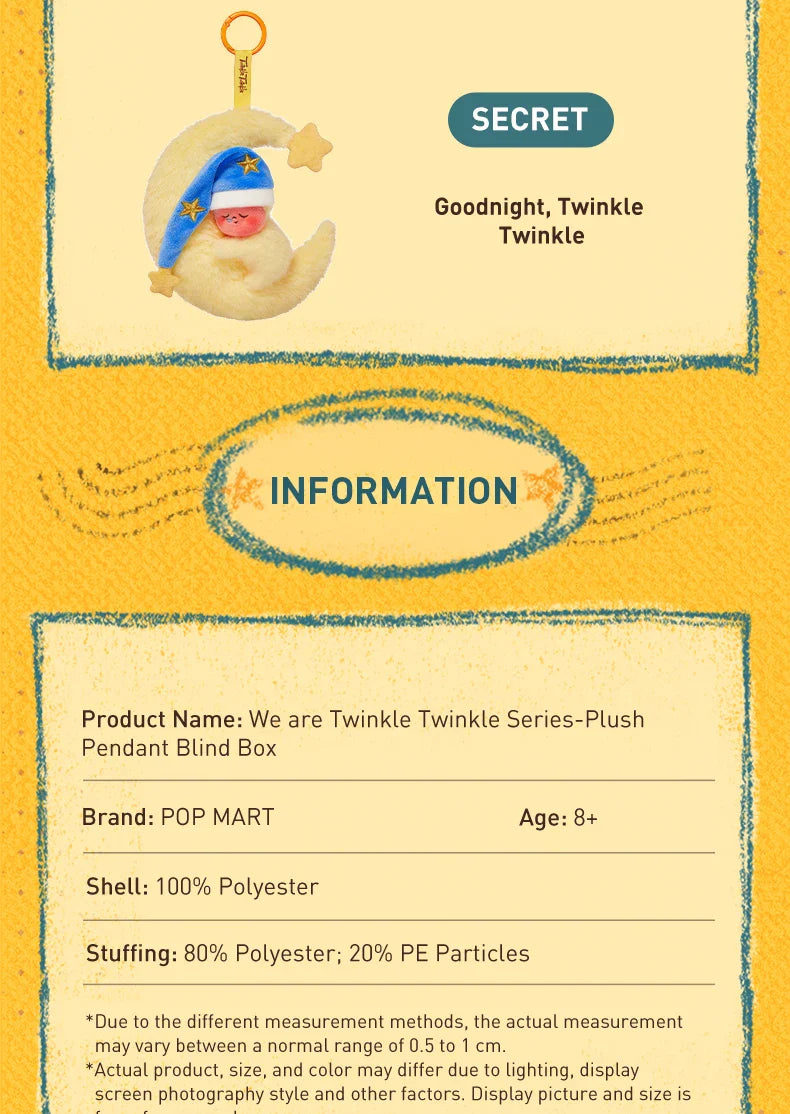 Genuine Pop Mart We are Twinkle Twinkle Series - Plush Pendant Blind Box Anime - Tophatter Daily Deals