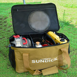 Outdoor Waterproof Picnic Bag Storage Organizer Khaki Duffel Bags - Tophatter Daily Deals