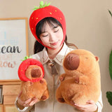 Kawaii Snack Attack: Hamburger Capybara Dog Pig Capibaras Pizza Bubble Tea Cushion Plush Animals - Tophatter Daily Deals