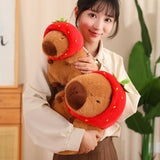 Kawaii Snack Attack: Hamburger Capybara Dog Pig Capibaras Pizza Bubble Tea Cushion Plush Animals - Tophatter Daily Deals