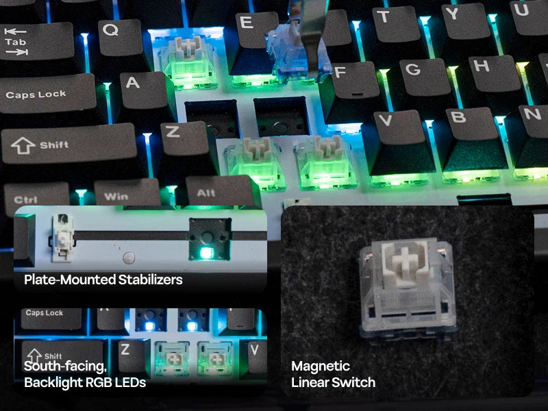 Mechanical Keyboard 75 Percent Hot Swap Gasket Mount Wired - Tophatter Daily Deals