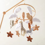 Wooden Felt Animal Crib Mobile With Soothing Calming Music - Tophatter Daily Deals