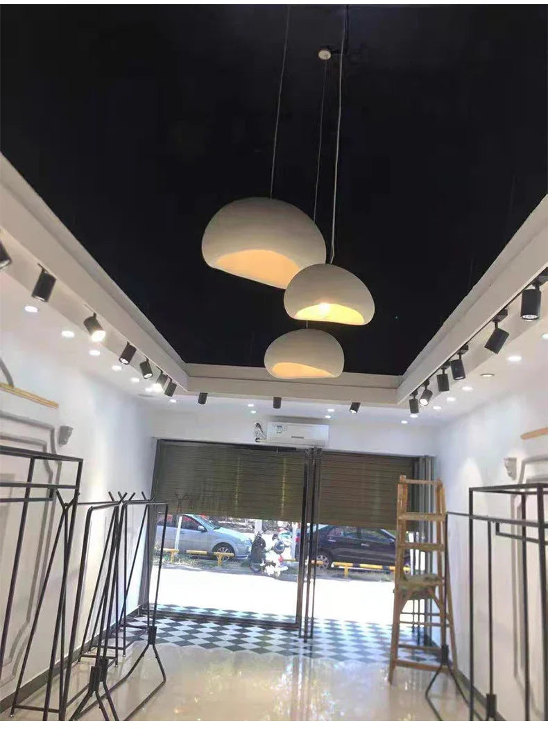 Japandi Pendant Ceiling Lamps Nordic Wabi Sabi LED Dining Room - Tophatter Daily Deals