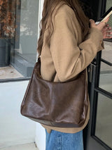 Soft Versatile Womens Hobo Bag - Slouchy, Faux Leather - Tophatter Daily Deals