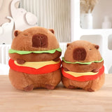 Kawaii Snack Attack: Hamburger Capybara Dog Pig Capibaras Pizza Bubble Tea Cushion Plush Animals - Tophatter Daily Deals
