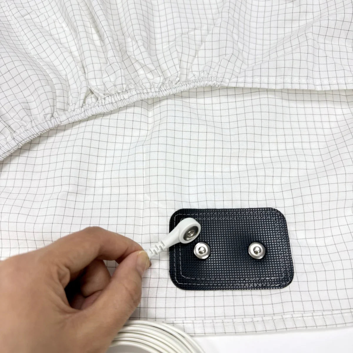 Earthing Silver Fiber Fitted Sheet Anti Static Grounding - Tophatter Daily Deals