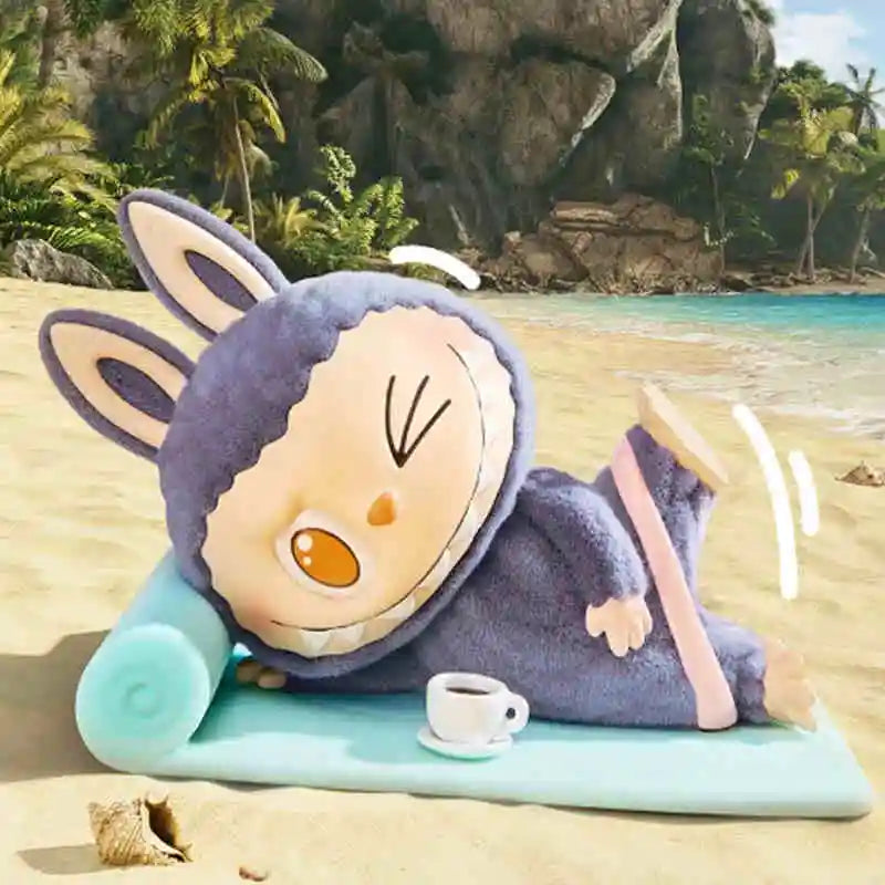 Genuine Pop Mart Labubu The Monsters Lazy Yoga Series Figures Americano Mythical - Tophatter Daily Deals