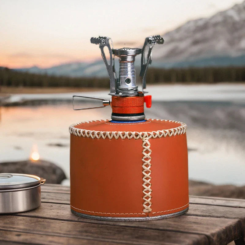 2PCS Mini Camping Gas Stove Orange Camp Cooking - Tophatter Daily Deals