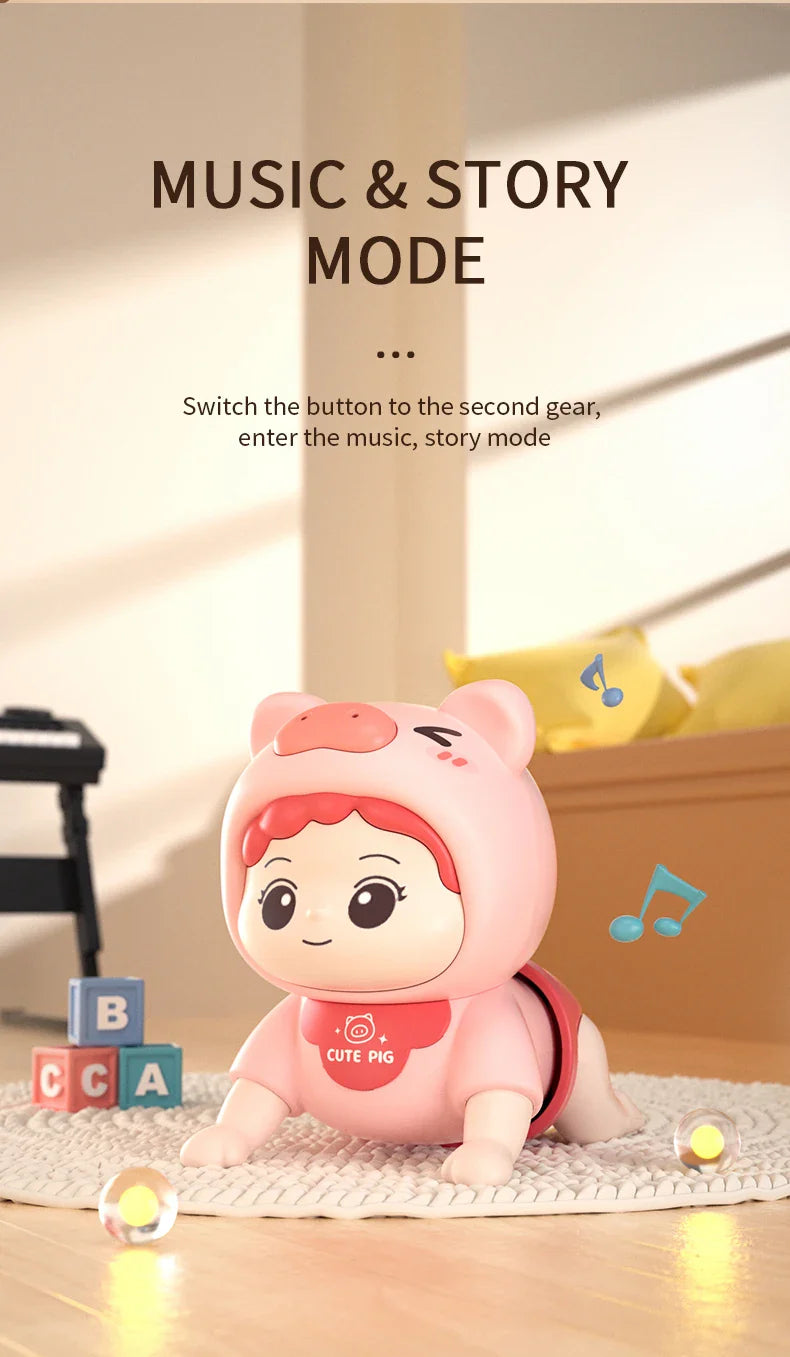 Baby Crawling Guide Toy Newborn Sensory Toys Music Aid - Tophatter Daily Deals