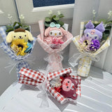 Sanrio Plush Bouquet Hello Kitty Kuromi Cinnamoroll My Melody Flowers - Tophatter Daily Deals