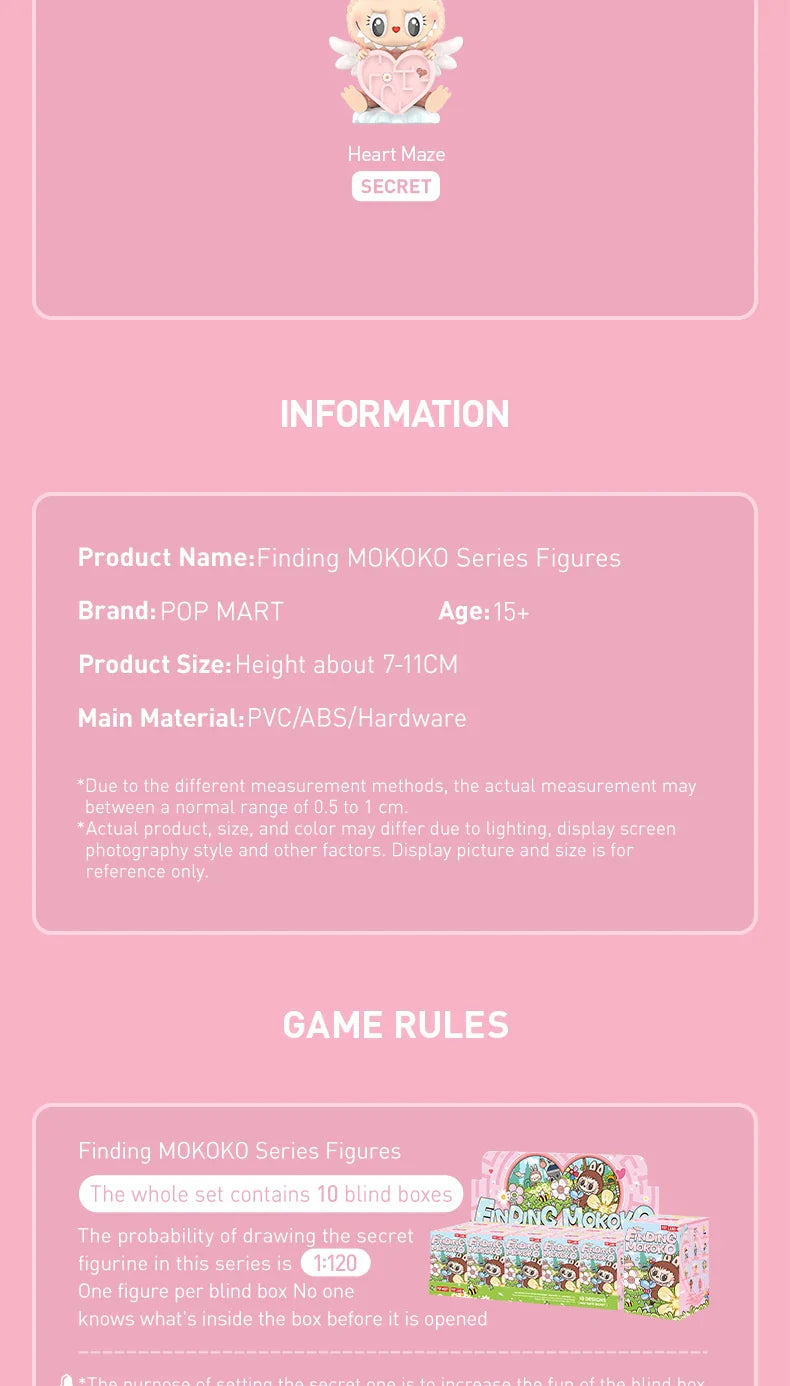 Genuine Finding Mokoko Labubu Series Figures 1pc/10pcs Blind Box Mythical - Tophatter Daily Deals