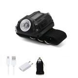 Portable Wrist Light USB Rechargeable Tactical LED Handsfree Type D - Tophatter Daily Deals