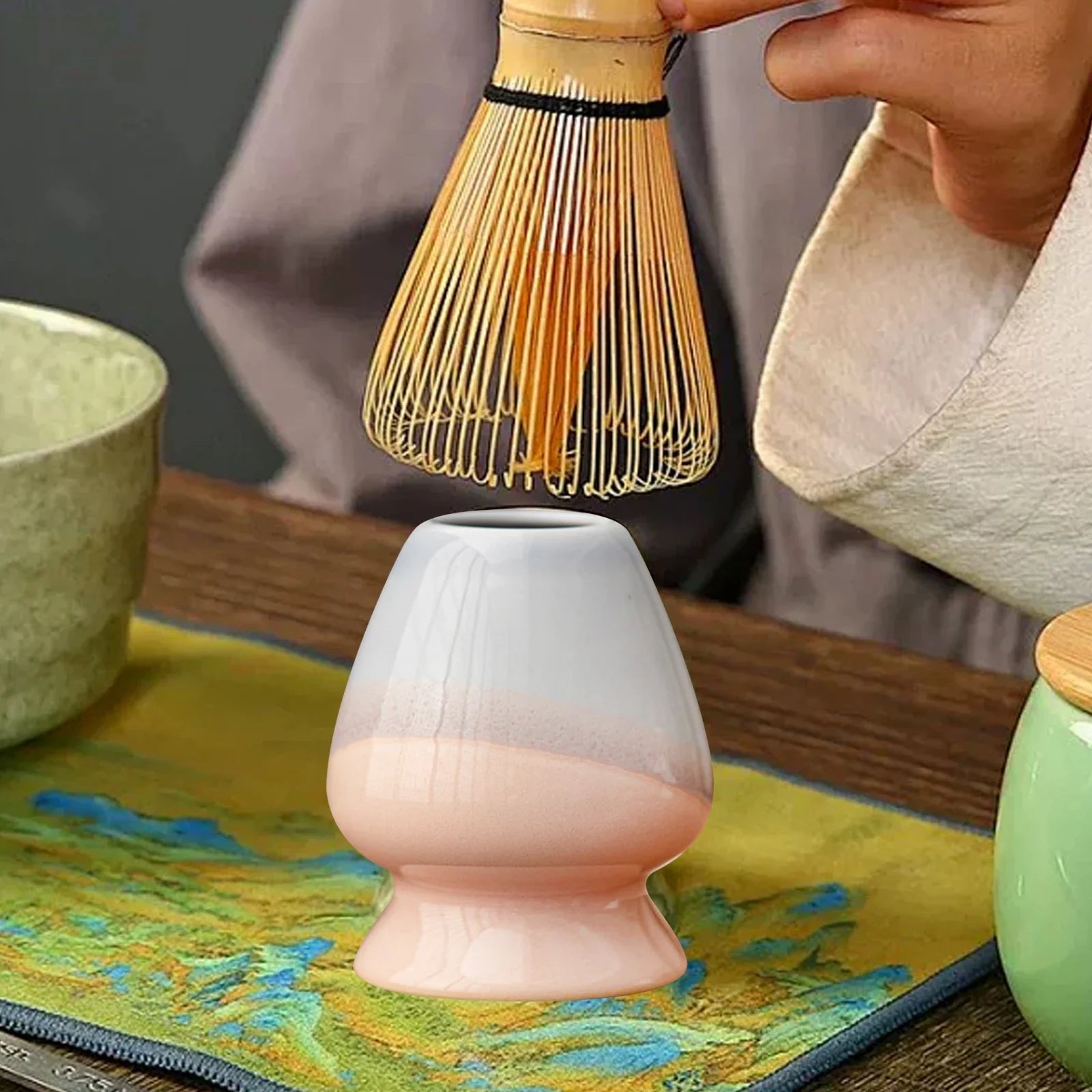 Matcha Whisk Holder Ceramic Chasen Stand Home Teaware - Tophatter Daily Deals
