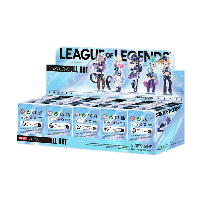 Genuine Pop Mart League of Legends K/DA ALL OUT Series Figures Blind Box Full Set of 5 Boxes Anime - Tophatter Daily Deals