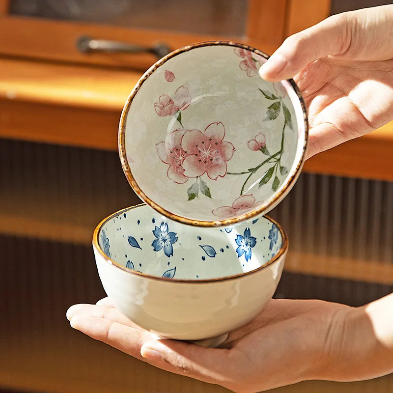 Japanese Ceramic Bowl Set 6pc Microwave Safe Gift Box - Tophatter Daily Deals