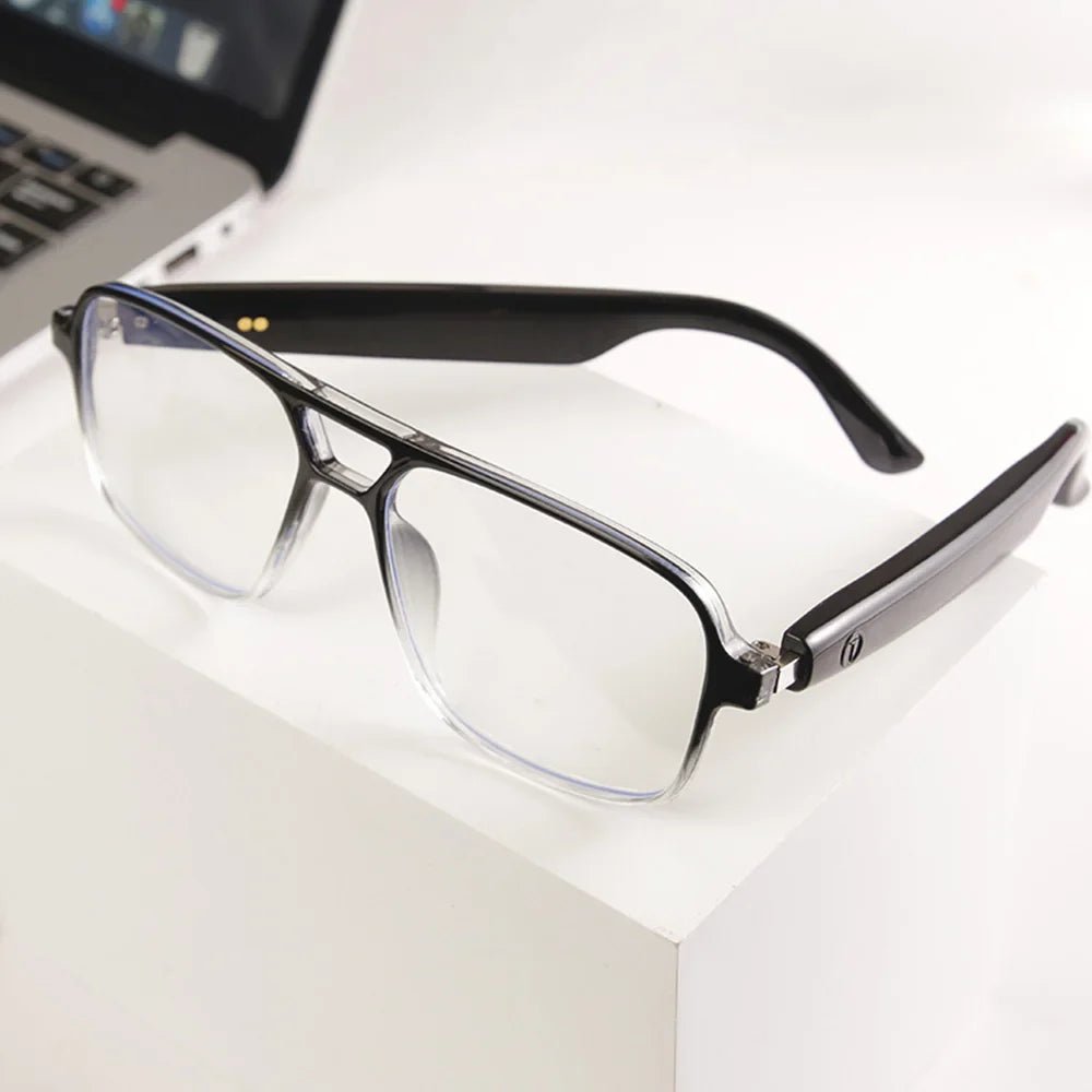 Smart Bluetooth Photochromic Sunglasses With Audio Mic Black-color change - Tophatter Daily Deals