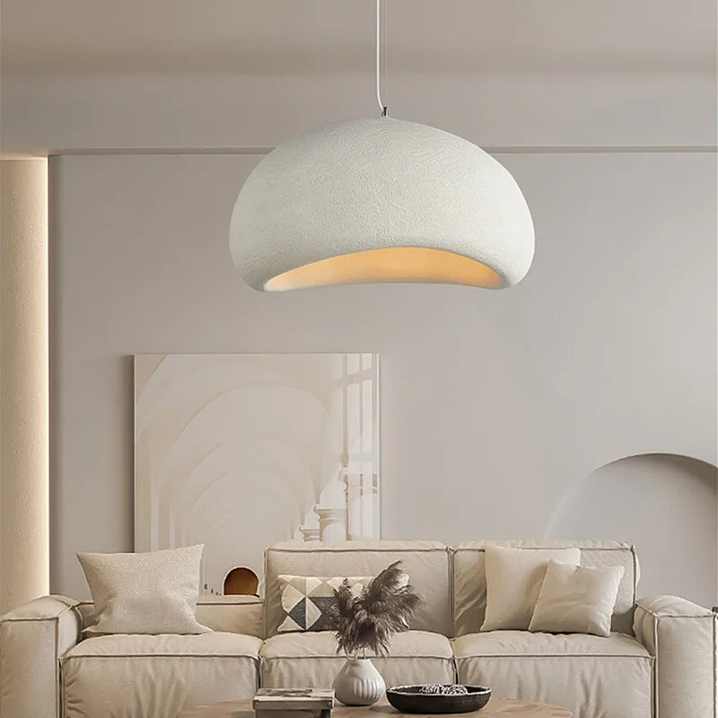 Japandi Pendant Ceiling Lamps Nordic Wabi Sabi LED Dining Room - Tophatter Daily Deals