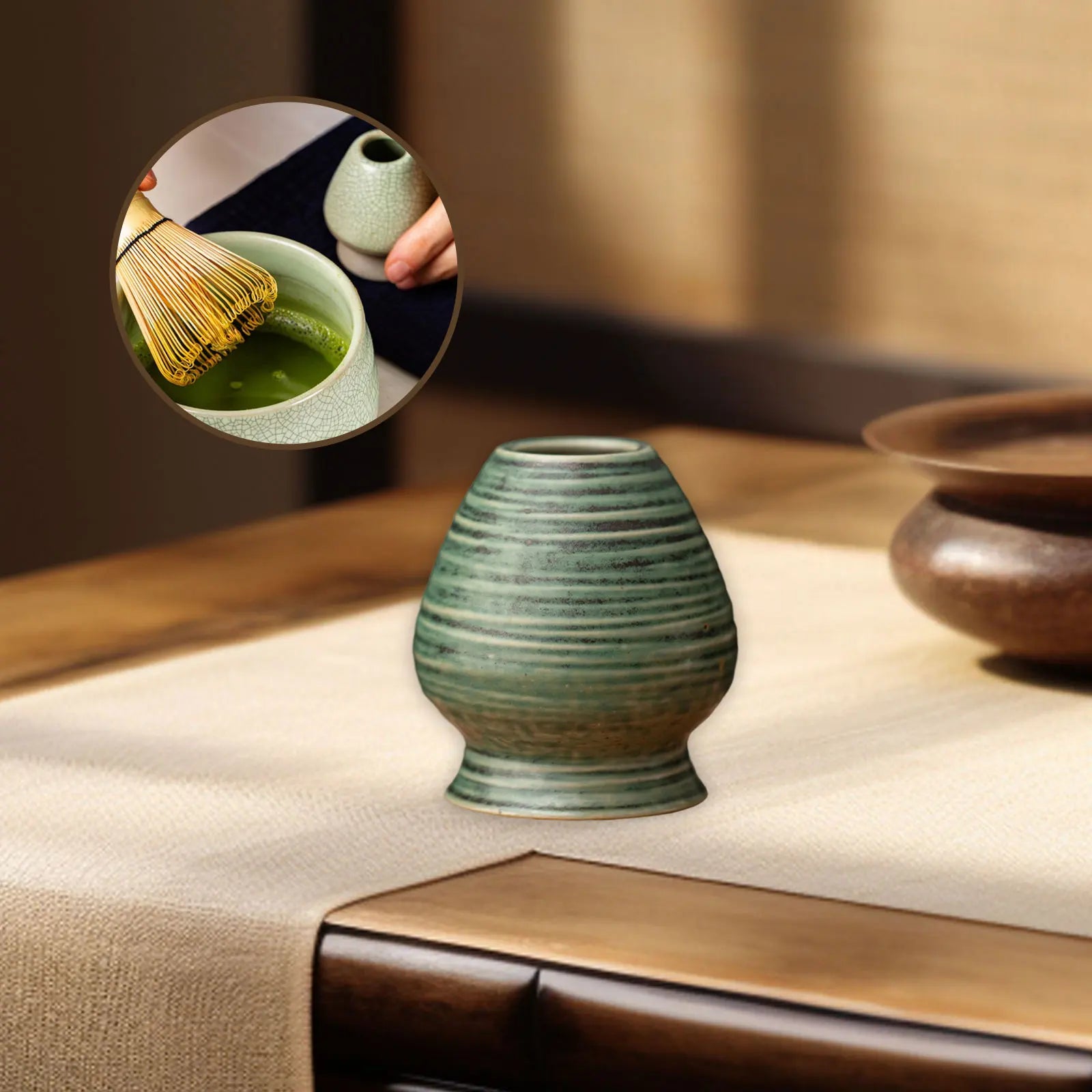 Matcha Whisk Holder Ceramic Chasen Stand Home Teaware - Tophatter Daily Deals