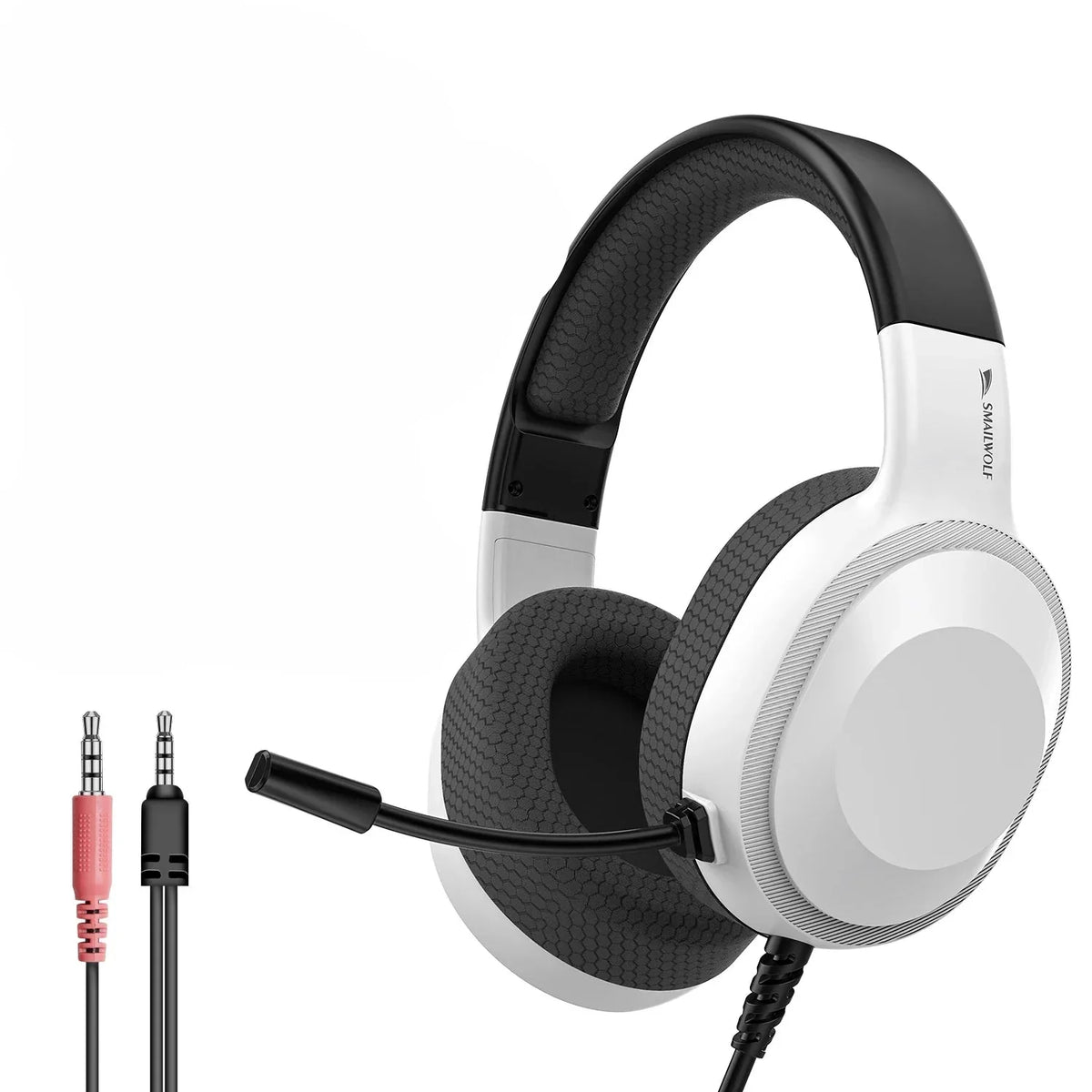 Gaming Headset Wired Lightweight With Omnidirectional Mic White - Tophatter Daily Deals