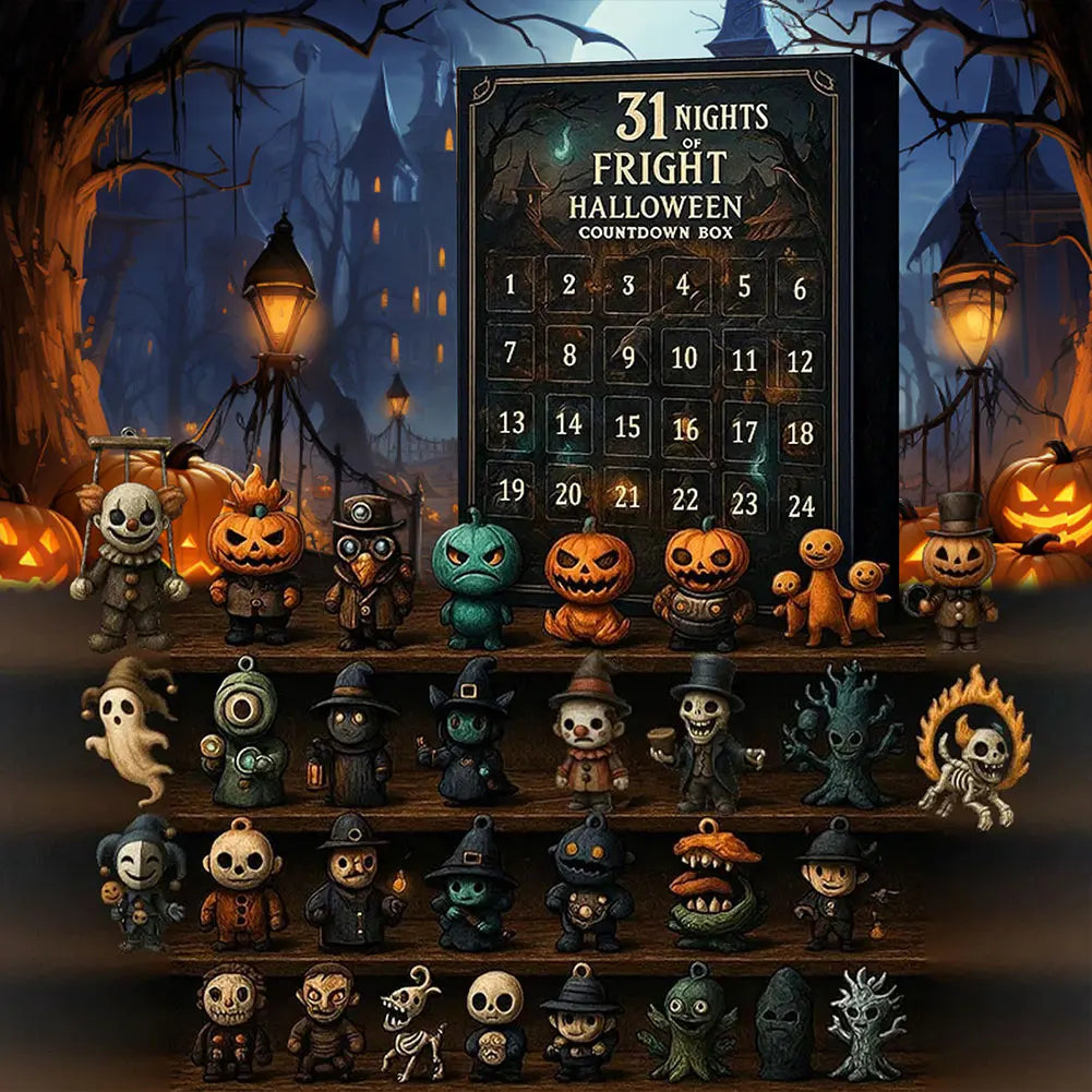 Halloween Advent Calendar 31 Days Collectible Figurines 2025 - Tophatter Daily Deals