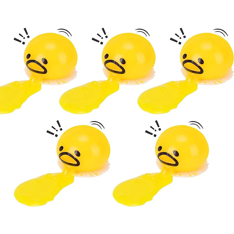 Stress Relief Egg Yolk Squeeze Toy Vomit Gag Funny Gift - Tophatter Daily Deals