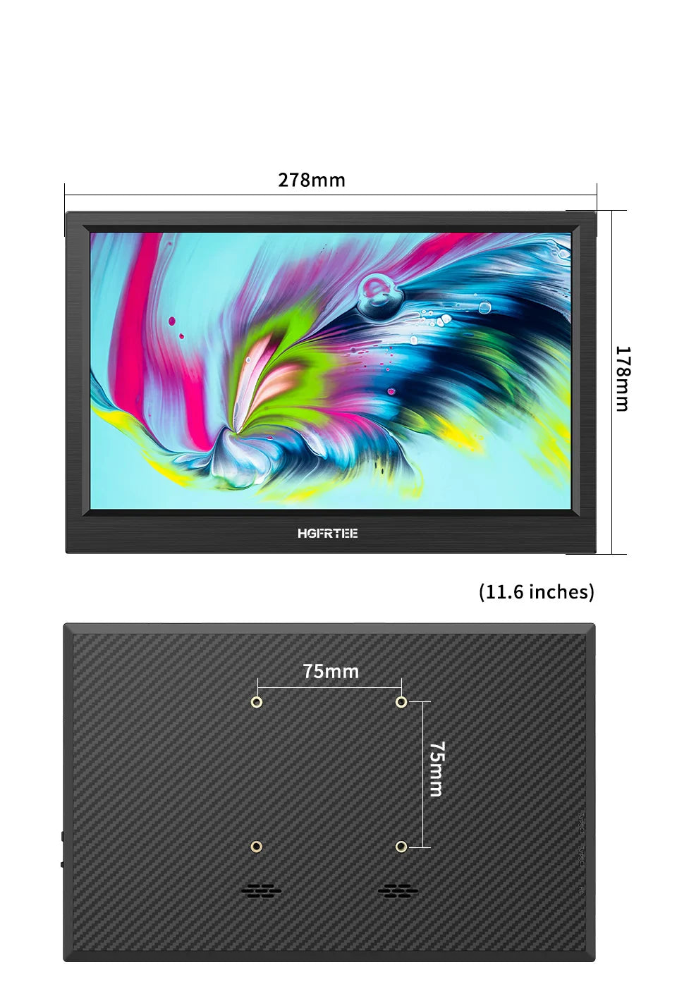 Portable Monitor 11.6 Inch HDMI Gaming Second Screen - Tophatter Daily Deals