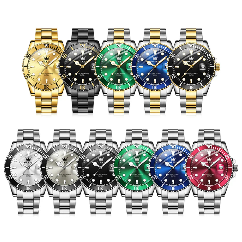 Quartz Watch Stainless Steel Date Classic Dress Watch Gift - Tophatter Daily Deals