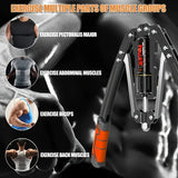 Adjustable Hydraulic Arm Exerciser Black Fitness - Tophatter Daily Deals
