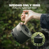 Ultralight Heat Exchanger Pot Camping Cookware Grey Camp Cooking - Tophatter Daily Deals