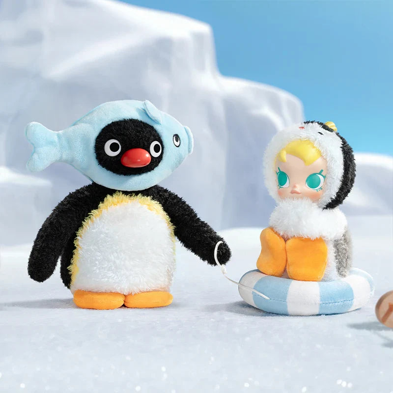Genuine Pop Mart Baby Molly × Pingu Happy Fishing Series Vinyl Pendant Blind Box Animals - Tophatter Daily Deals