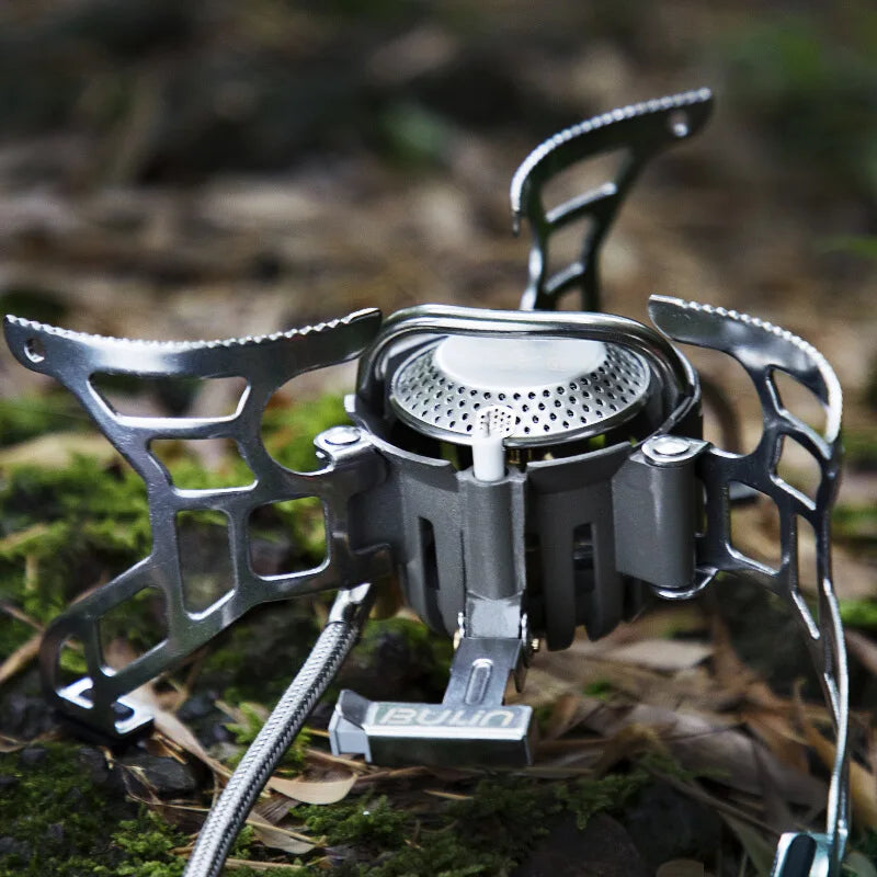 Camping Gas Stove 3500W Silver Camp Cooking - Tophatter Daily Deals