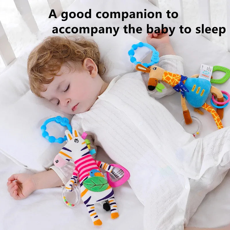 Giraffe Spiral Crib Toy Newborn Sensory Toys Rattle - Tophatter Daily Deals