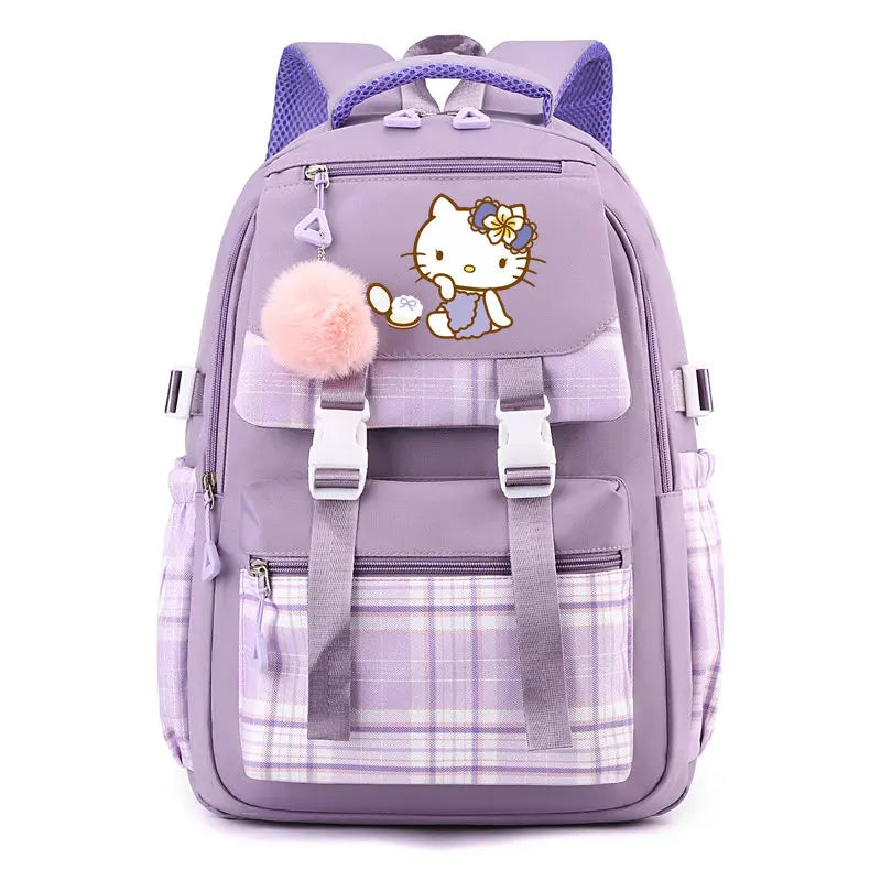 Hello Kitty Backpack Rucksack Bag Purple Anime - Tophatter Daily Deals