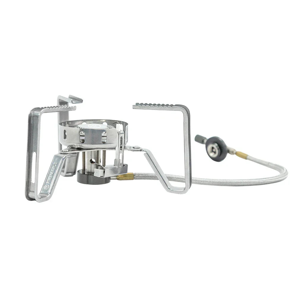 3240W Windproof Split Gas Burner Silver Camp Cooking - Tophatter Daily Deals