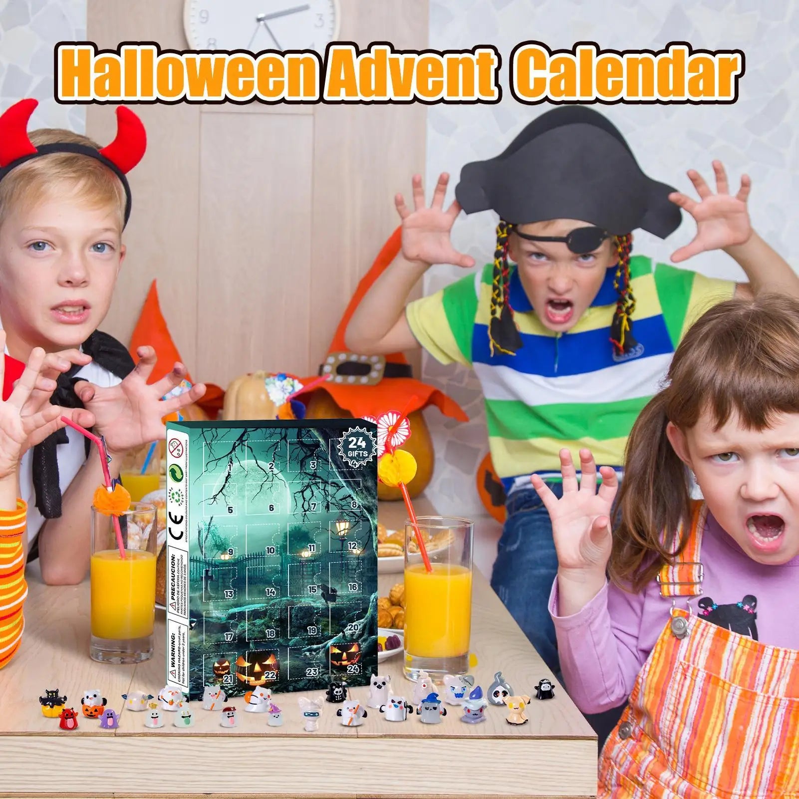 Halloween Advent Calendar 24 Days Tabletop Decor Collectible - Tophatter Daily Deals
