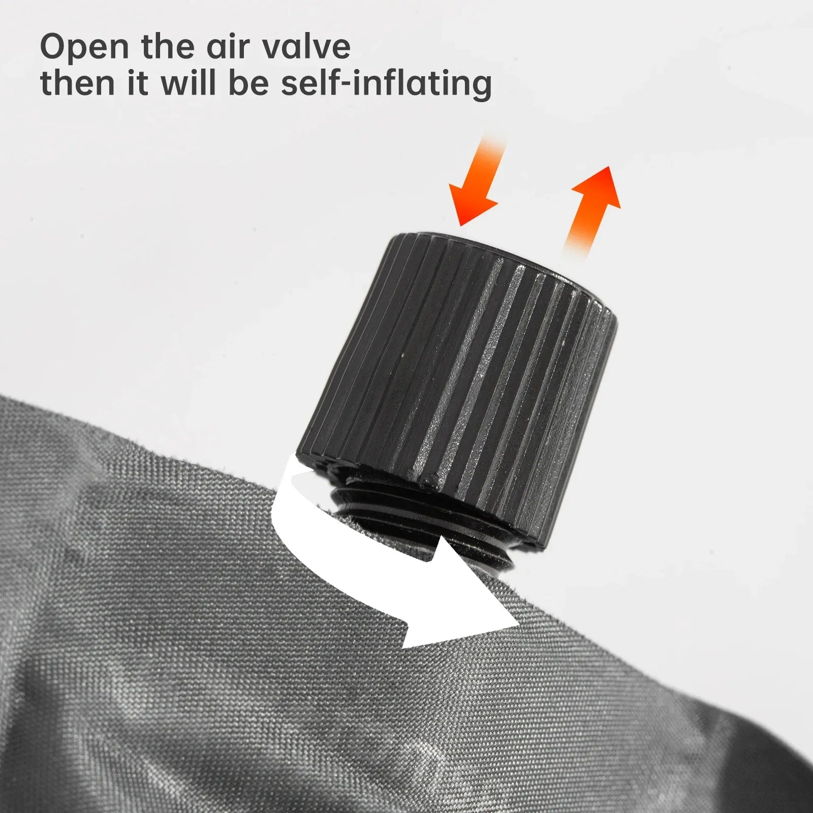 Self-Inflating Camping Mattress with Built-In Pillow Grey Camping & Hiking - Tophatter Daily Deals