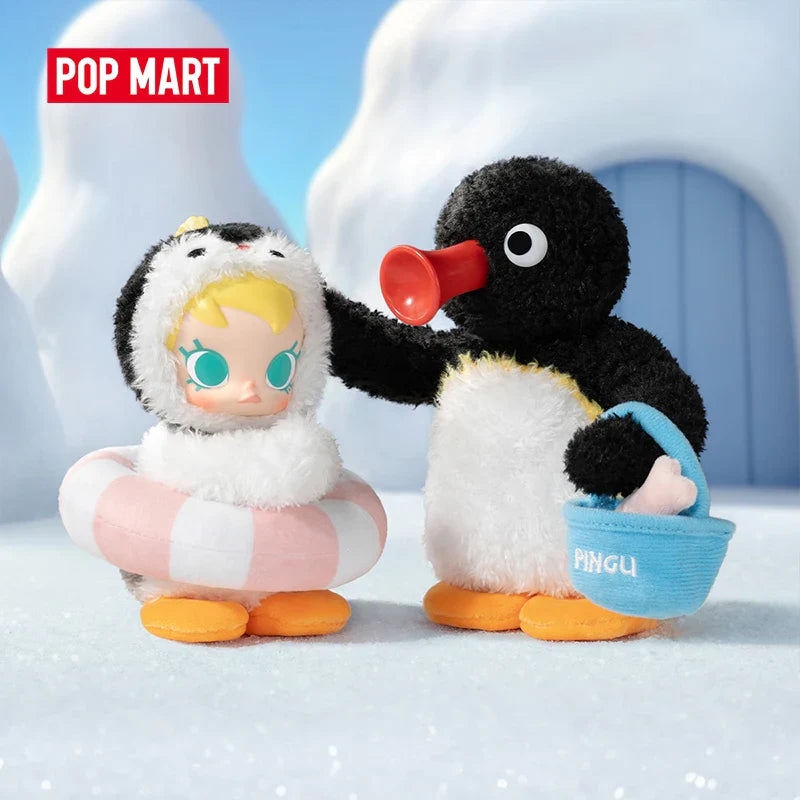 Genuine Pop Mart Baby Molly × Pingu Happy Fishing Series Vinyl Pendant Blind Box Animals - Tophatter Daily Deals