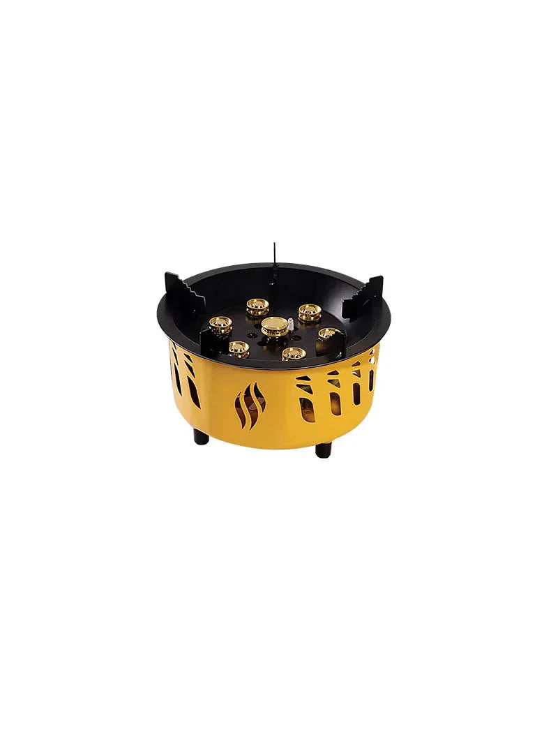 20000W Camping Stove 7-Core Yellow Camp Cooking - Tophatter Daily Deals